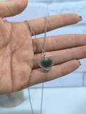 گردنبند قلبی مات